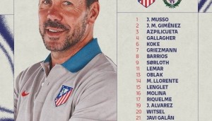 DB电竞官网平台-马竞大名单：格列兹曼、小蜘蛛领衔 索尔洛特、朱利亚诺在列